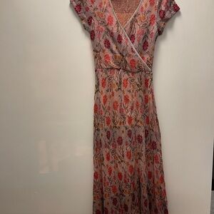 Anthropologie Floral Wrap Dress